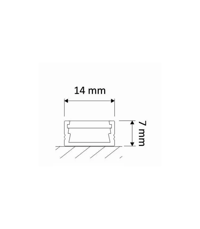 Profil Line Mini M Nak Adany Aluminium Mleczny Klosz Wciskany