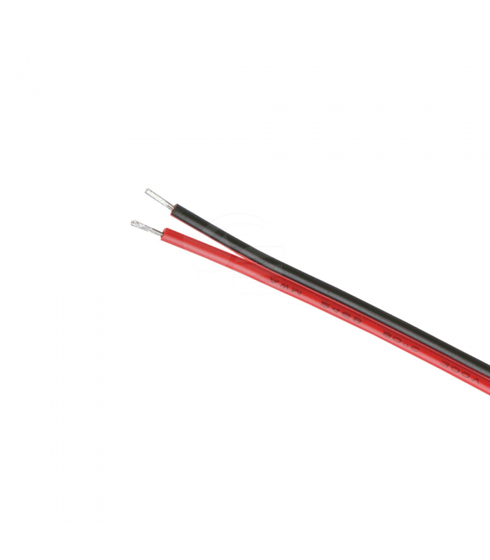 Przewód do taśm LED 2x035mm2 czarno-czerwony 100mb