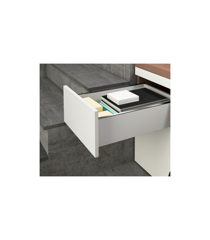 AvanTech You zestaw ścian bocznych wysokość 251, długość 500 mm, kolor srebrny