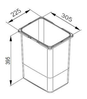 wiadro-praktiko-20l-srebrny