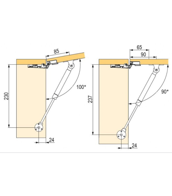 STRONG podnośnik pozycjonujący FREE 120 N biały