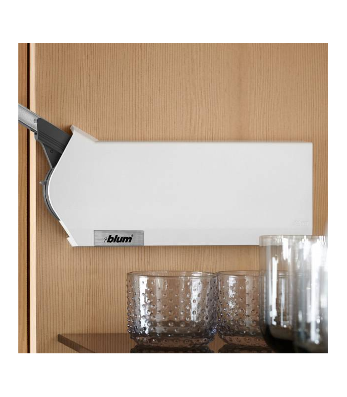 AVENTOS HF do frontów uchylno - składanych zaślepka duża lewa/prawa jedwabiście biały/inox 20F8020