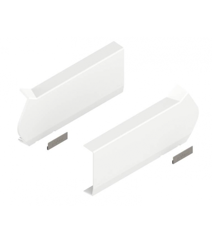 AVENTOS HF do frontów uchylno - składanych zaślepka duża lewa/prawa jedwabiście biały/inox 20F8020