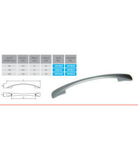 tulip-uchwyt-unesa-160-nikiel-szlifowany-wkrety