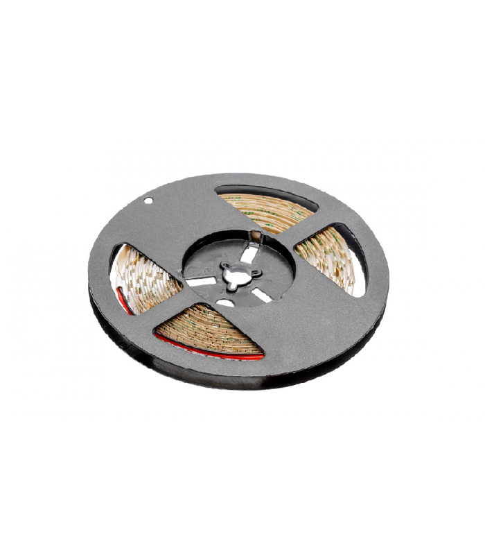Taśma Flash 3528, 600 LED zimny biały, 48W/m, bez żelu 8mm, 12V