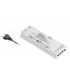 Zasilacz LED SLIM EASY CLICK 12V, 60W, input 220-240VAC, IP20, wym.190x62x21 mm z mini amp i przewodem