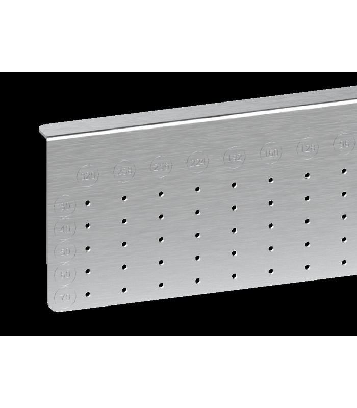 R-Szablon montażowy do uchwytów metal ocynk biały