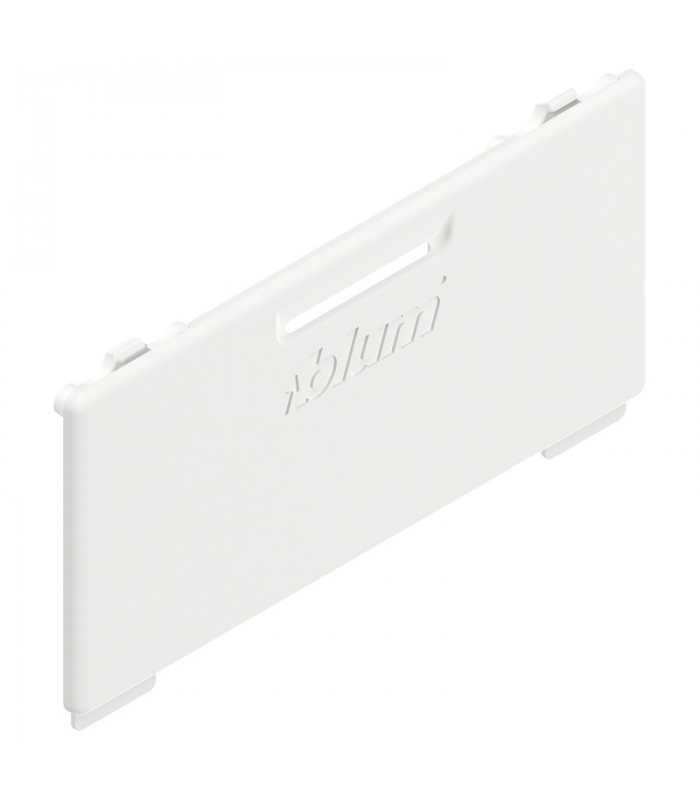 Zaślepka wewnętrzna MERIVOBOX symetryczna, pogłębiona, jedwabiście biały mat ZA4.540