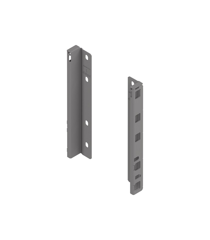 Uchwyt drewnianej ścianki tylnej MERIVOBOX, H-209, prawy+lewy ZB4E000S szary indium mat
