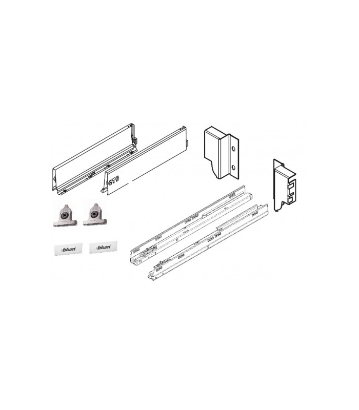 Komplet szuflady Tandembox Antaro 400 niska M szara