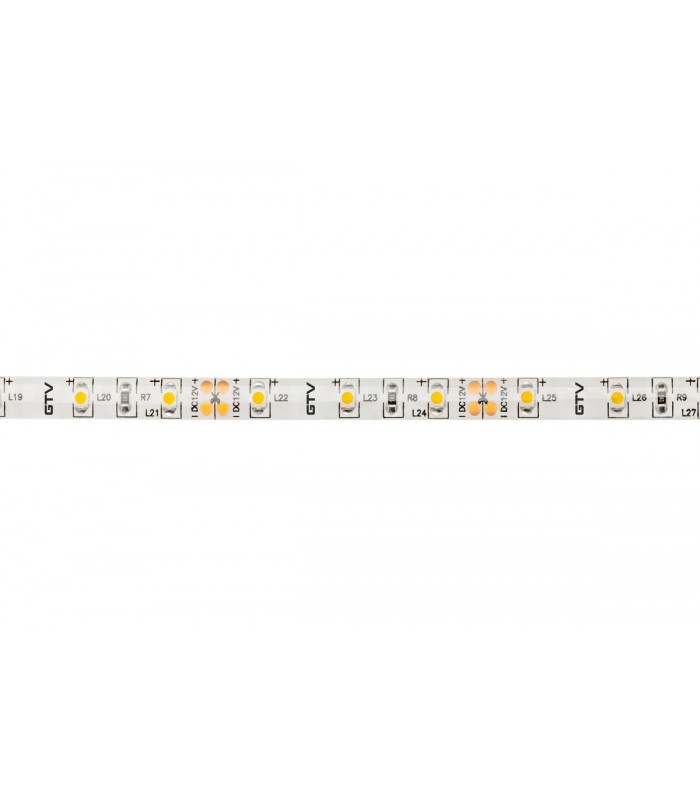 Flash 3528, 600 LED 48W zimny biały, bez żelu 8mm, rolka 5m, 12V