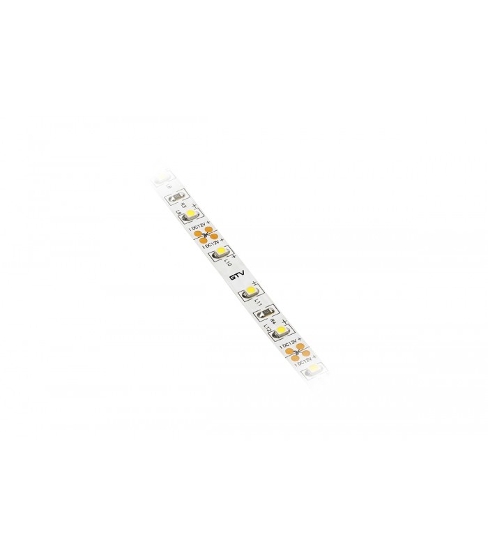 Flash 3528, 600 LED 48W ciepły biały, bez żelu 8mm, rolka 5m, 12V