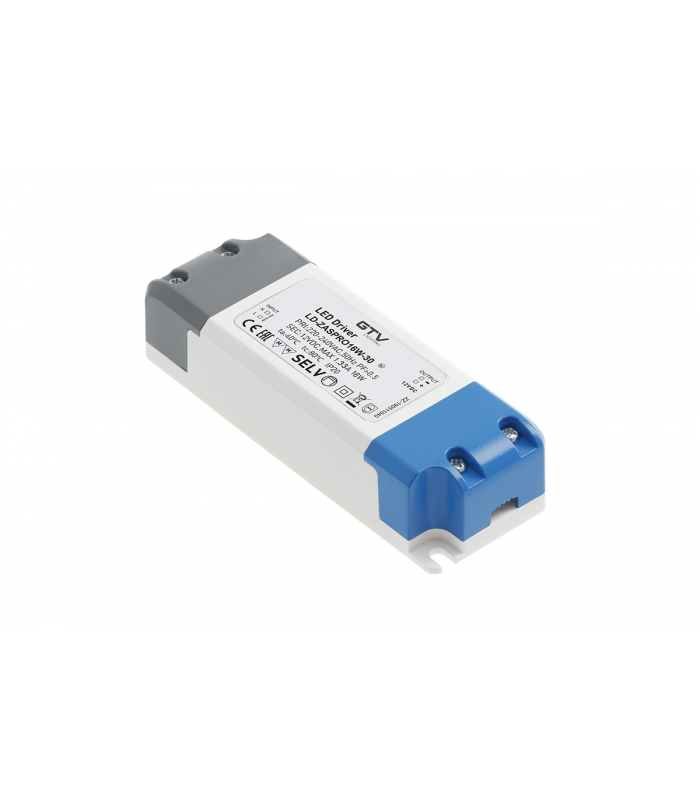 Zasilacz LED PRO 12V, 16W, input 220-240VAC, IP20, wym. 120x39x25 mm