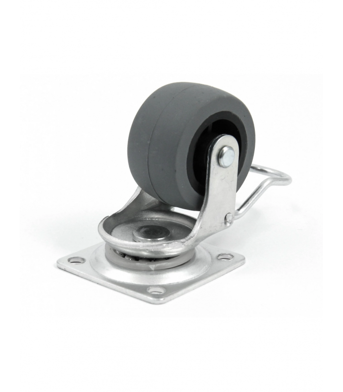 Kółko fi40 łożyskowane obrotowe guma