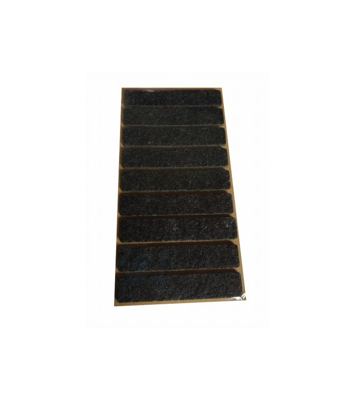 Podkładka filcowa czarna 15x80mm prostokąt