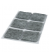 Podkładka filcowa szara 40x40mm kwadrat