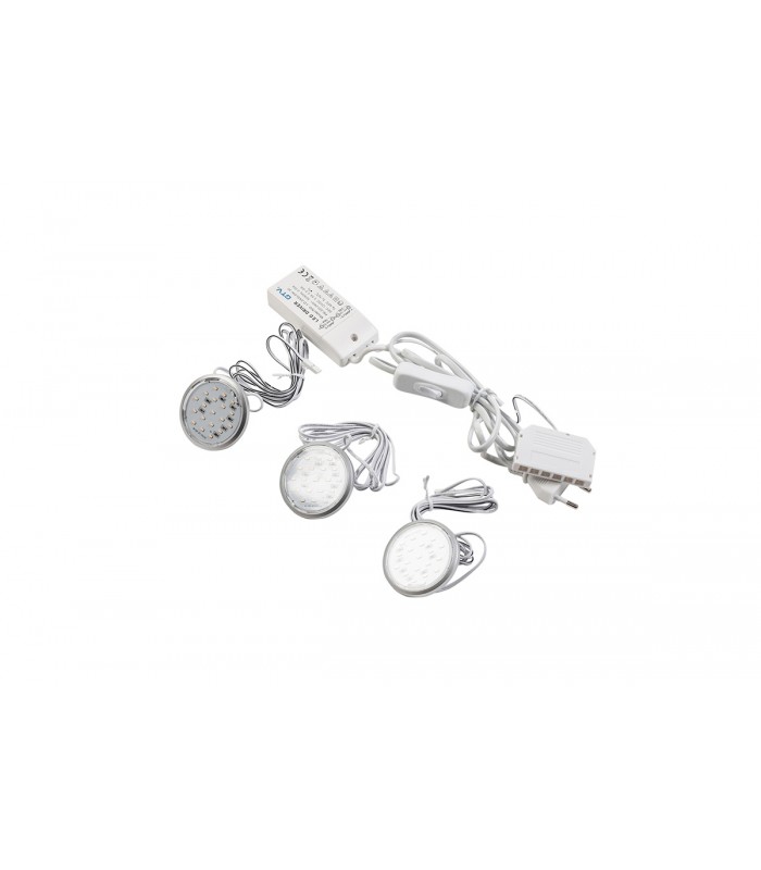 LED LUGO319 3x1.8W 3000K satyna