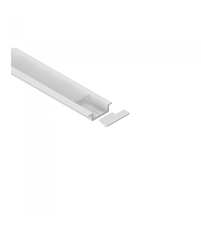 Profil aluminiowy LED wpuszczany 3m czarny mat