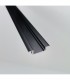 Profil aluminiowy LED wpuszczany 3m czarny mat
