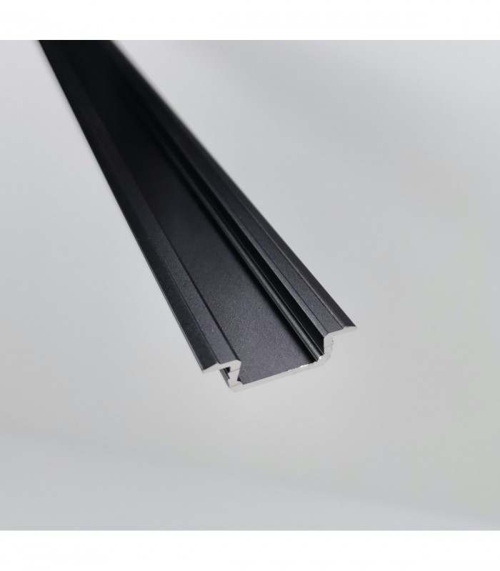 Profil aluminiowy LED wpuszczany 3m czarny mat