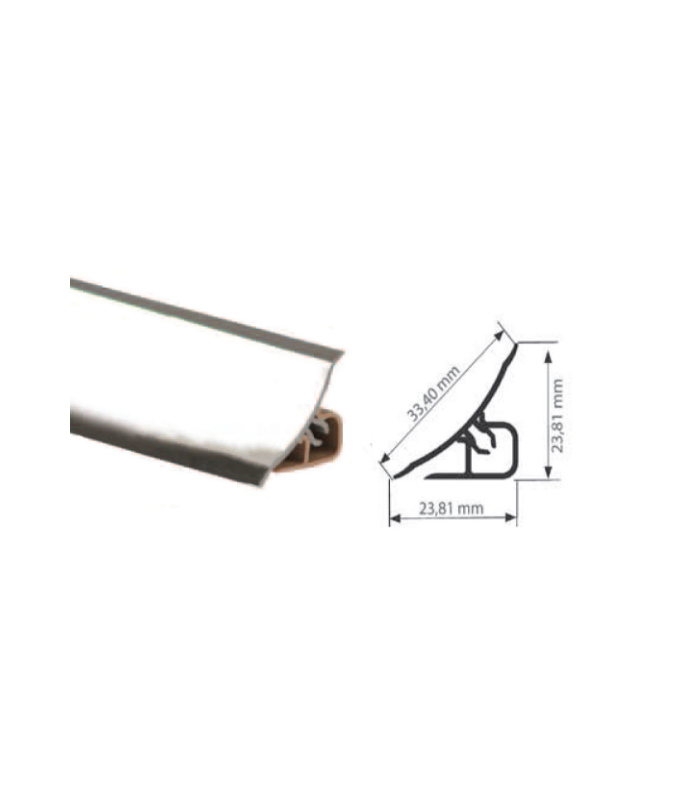 Listwa przyblatowa czarny mat kolor 120 3m