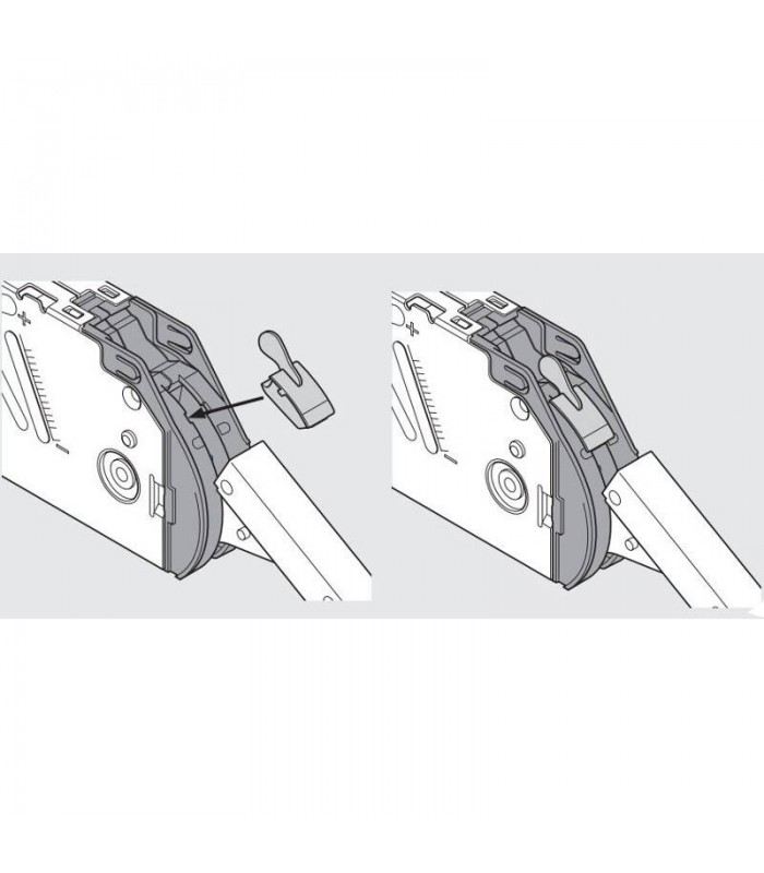 104  ogranicznik kąta otwierania do AVENTOS HF  ciemnoszara 20F7051