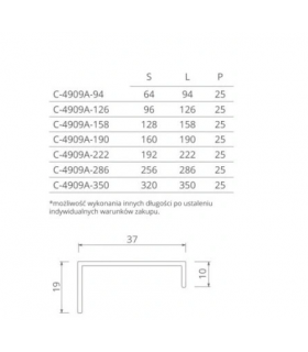 uchwyt-krawedziowy-vera-l-190mm-inox-stal-szczotkowana