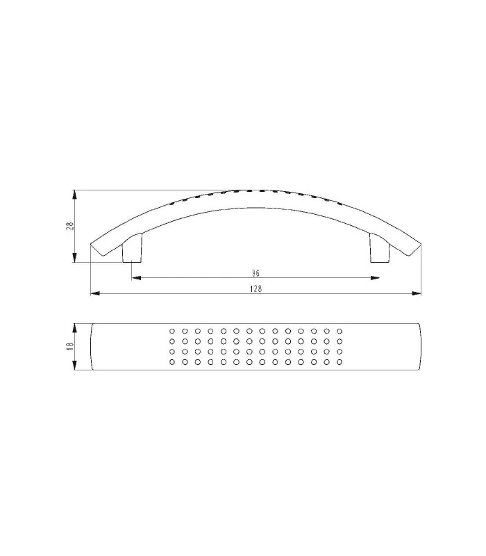 Uchwyt ARGUS 128mm satyna C-904