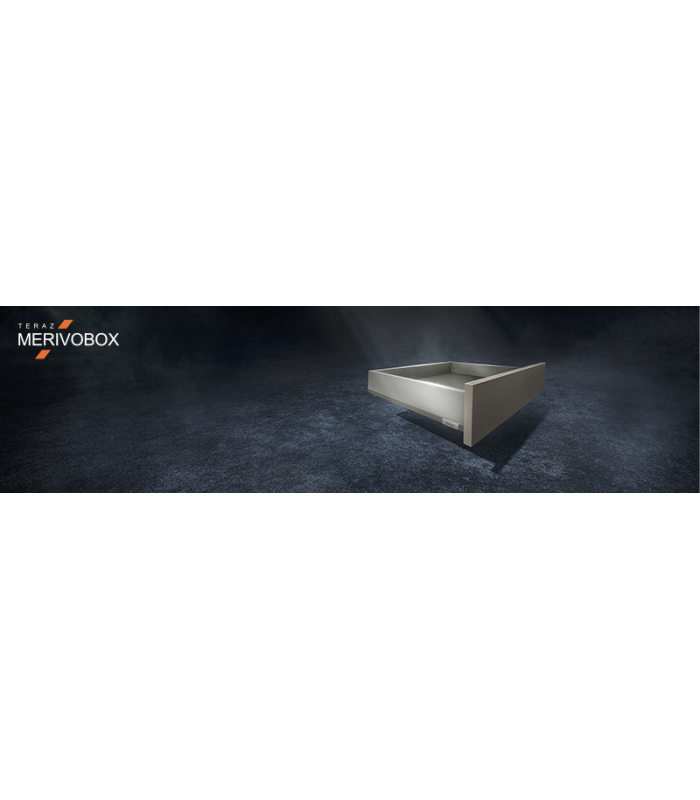 Komplet szuflady MERIVOBOX 500 Z BOXCOVER SZARA