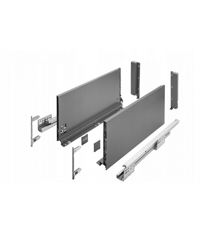 Szuflada AXISPRO 350mm antracyt wysoka H167