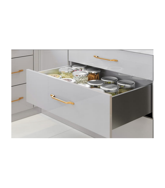 Szuflada AXISPRO 500mm antracyt H86 niska