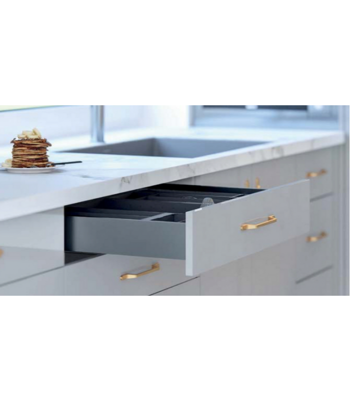 Szuflada AXISPRO 500mm antracyt H86 niska