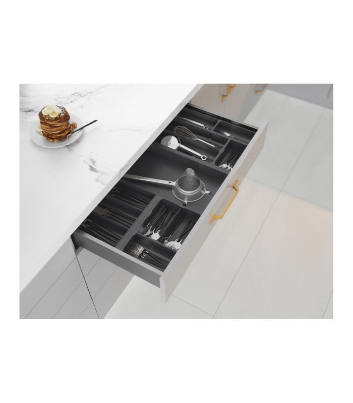 Szuflada AXISPRO pod piekarnik, H-69mm, L-450mm, biały