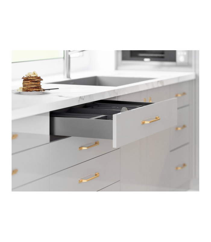 Szuflada AXISPRO pod piekarnik, H-69mm, L- 450mm, antracyt