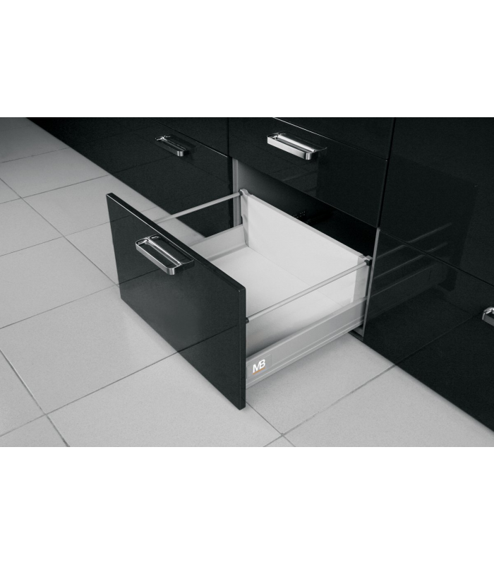 Modern Box L-250 szara WYSOKA (w zestawie 1 kpl relingów)