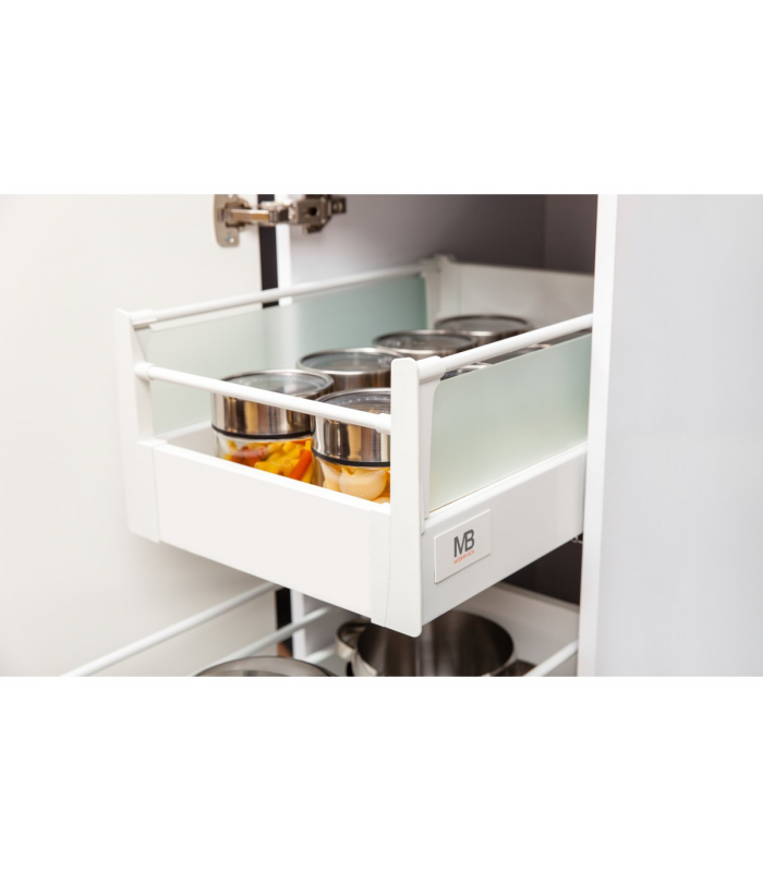 Reling wzdłużny 250mm szary do szuflady MODERN BOX