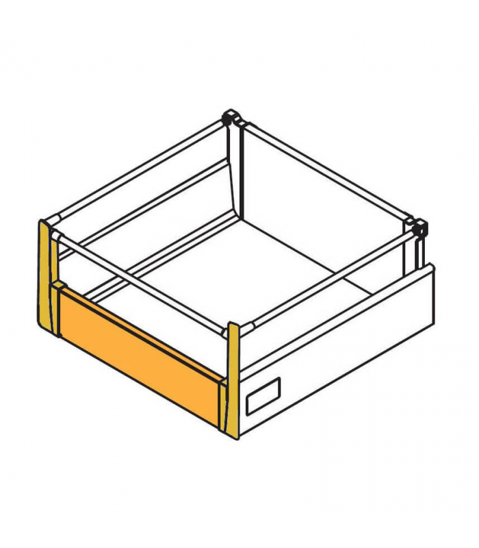 Uchwyt szary do szuflady wewnętrznej wysokiej MODERN BOX