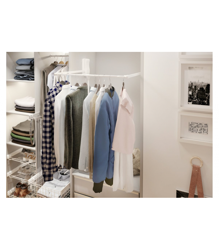 Pantograf z podnośnikiem olejowym 645mm-910mm stalowy biały