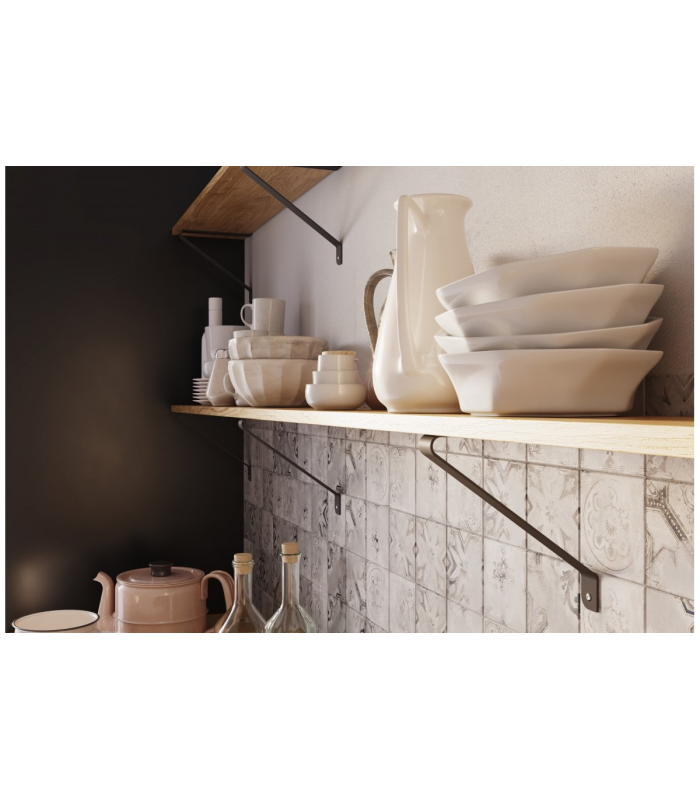 Podpórka do półki GALA 25x22cm czarny mat