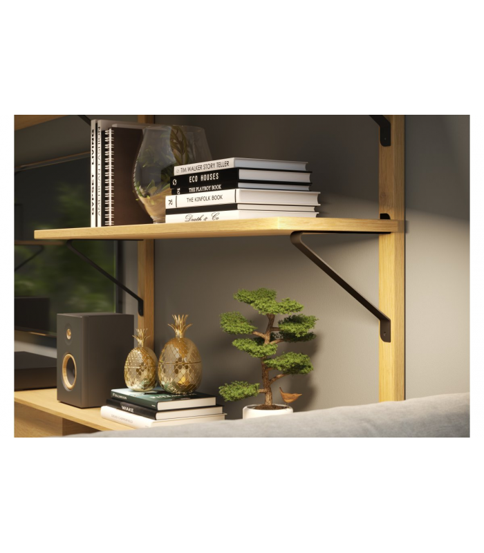 Podpórka do półki GALA 25x22cm czarny mat