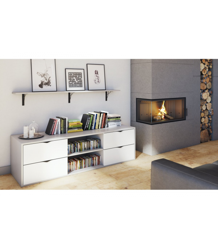 Podpórka do półki NEO 18x18cm czarny mat