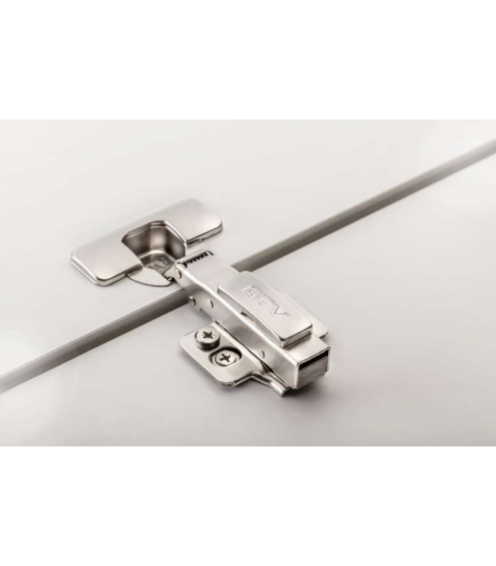 Zawias hydrauliczny, prosty z regulacją mimośrodową na ramieniu i na prowadniku