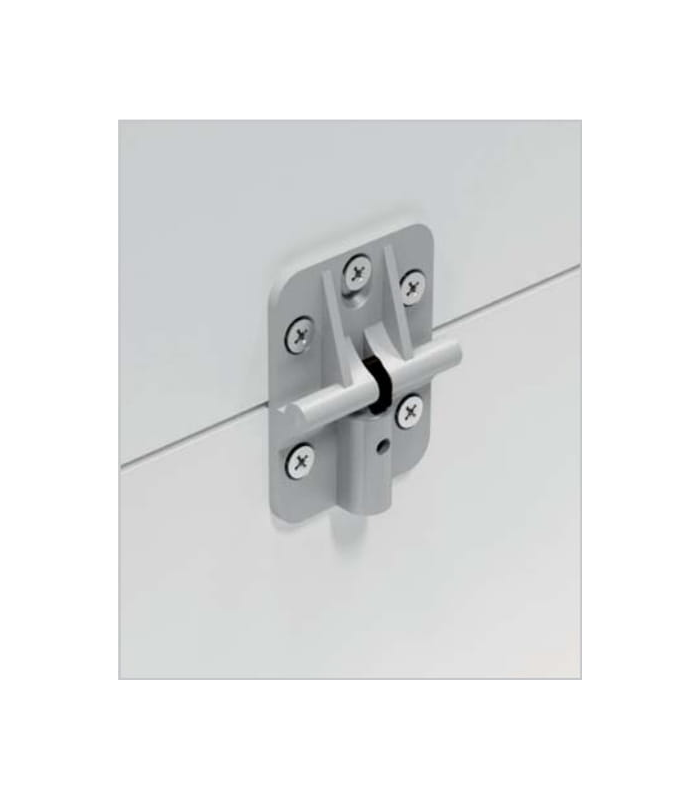 Zawias skrzydełkowy do drzwi łamanych szary