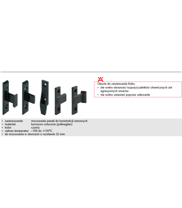 Keku okucie do zawieszki AS/wkr.