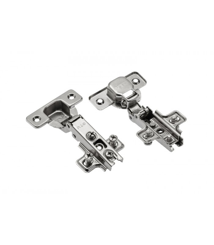 Zawias zwykły, nakładany /prosty/cały kant, prowadnik H-0