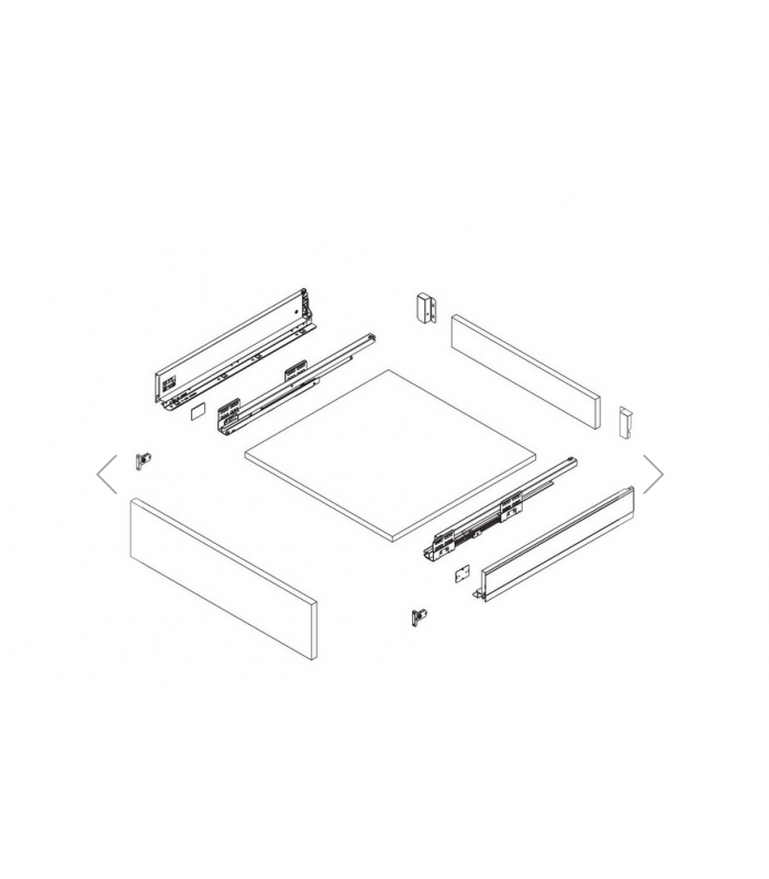 SZUFLADA ULTRA BOX 300mm H86 biała