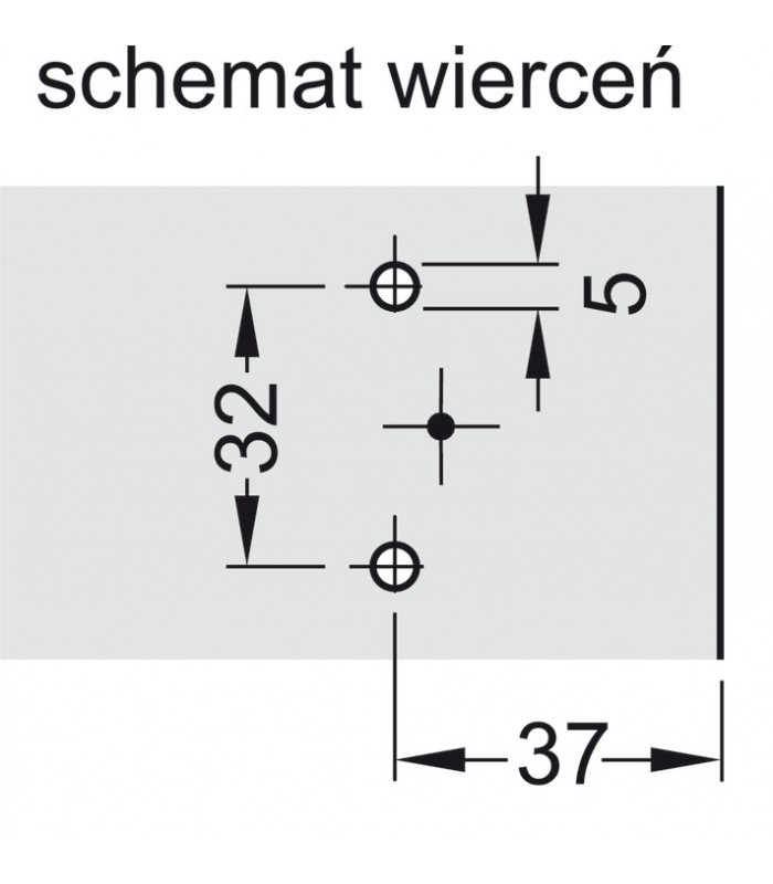 Prowadnik krzyżakowy, Häfele Metalla 300 SM Kombi, regulacja na wysokość ±2 mm za pomocą mimośrodu