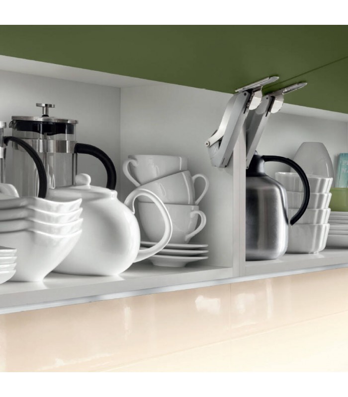 Okucie do klapy jednoczęściowej podnoszonej, Häfele Free space 1.11 biały model C