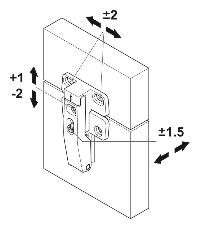 Zawias ŚRODKOWY FREE FOLD/senso euro