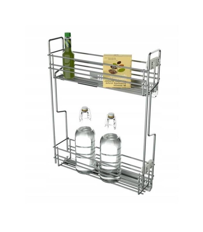 CargNis Matrix 200 CHROM/prawe.ZES ( 549.14.221 kosz cargo 200 chrom prawy + 552.91.944 prowadnica Matrix S 450/ 2x prawa)